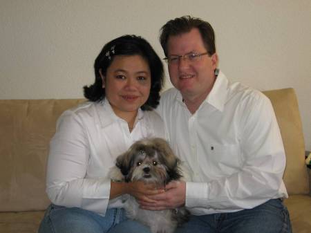 Monique, me and our Shih Tzu Lulu