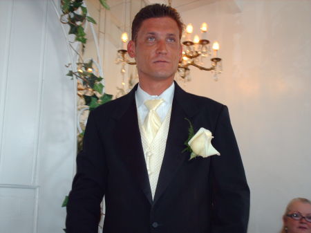 Son on his wedding day. Isn't he handsome?