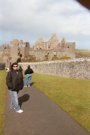 Windy day at castle.