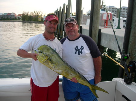 Me & Son Bryan Bahamas fishing trip