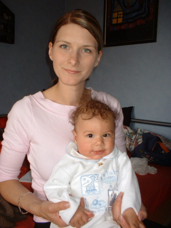 Kerstin and Noah at Baptism