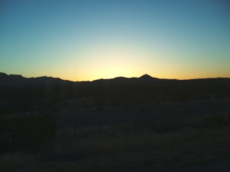 Sunrise in New Mexico