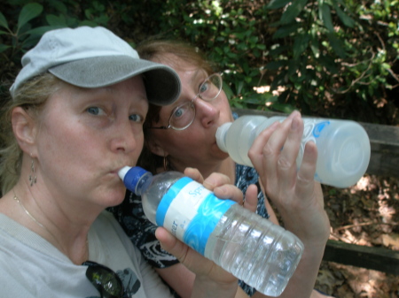 Laurie and I, after the hike