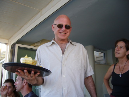 Steve serving - summer 2007
