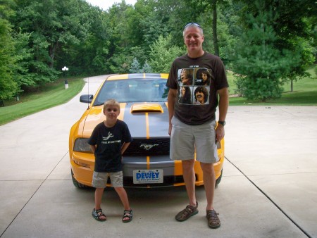 Greg with our grandson Preston, age 7