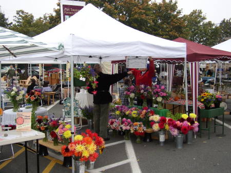 Our Booth at the Farmers Market