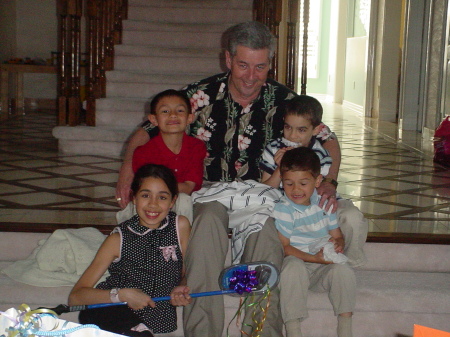 Poppa with grandchildren