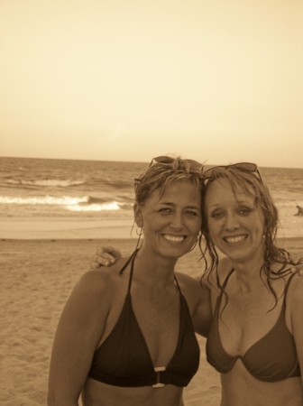 Me and Jewell "Craddock" at beach in Alabama