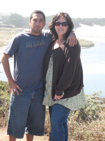 My sis Tara and me at a beach in Nor Cal