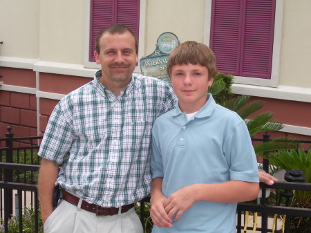 Me and Mason on vacation in orlando in 2007