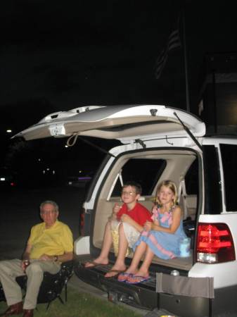 Michael and grandkids at 4th July  2007