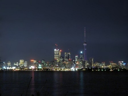 Toronto Night Skyline from the West End