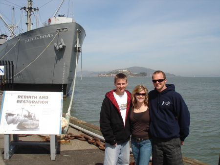 L-R BEAU, BRIDGET AND JASON (FIANCE')