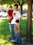 With my grandsons at the park.