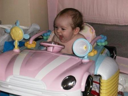 Driving Miss Camden - age 4 months