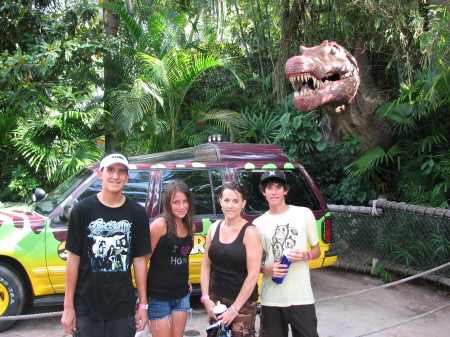My kids and I at Islands of Adventure in Florida this summer
