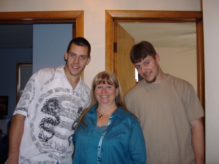 Me and my boys, Eric (R) & Dan (L)