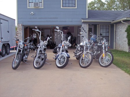 Part of my collection of Harleys