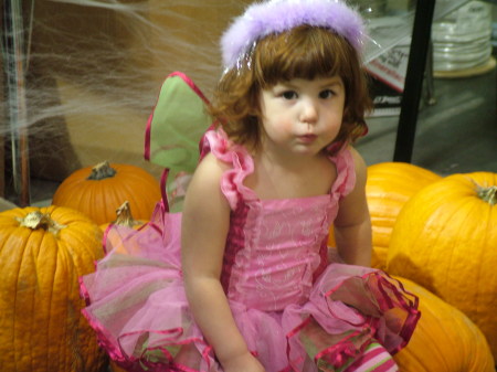 Katy as a fairy princess for Halloween
