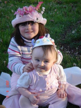 Hope and Caitlin - Easter 2007