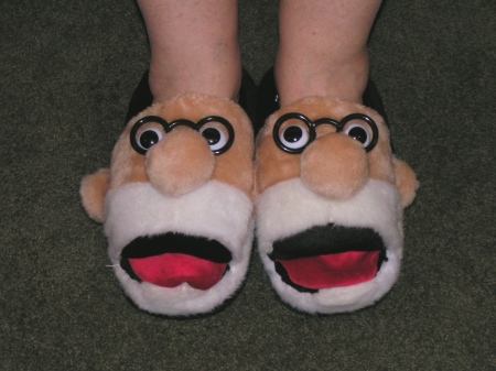 Freudian slippers for my birthday 2007