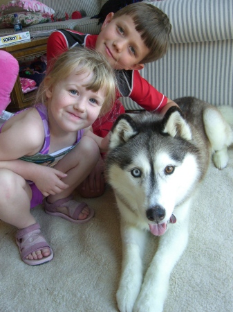 My kids and the dog