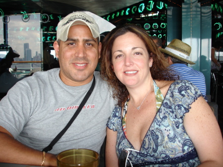 con esposa en carnival cruise