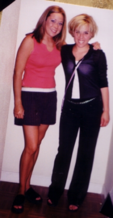 Me with Roommate Amy - My First Apartment Ever - Spain 2001