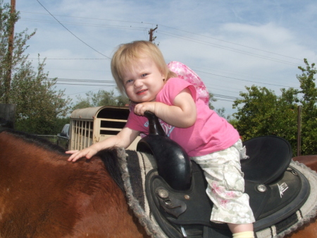 Mommys horse crazy lil girl