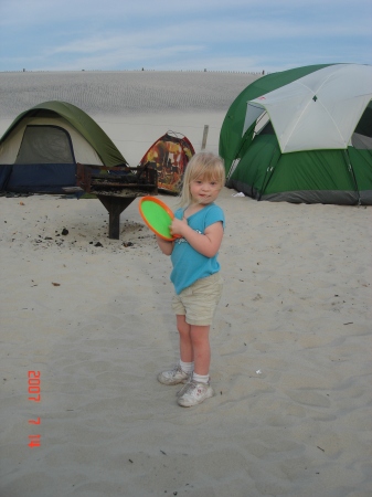 Kaitlyn camping in Maryland