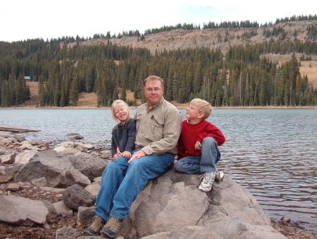 Me and the kids at Island lake