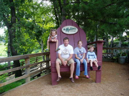 My husband and children while on vacation in Gull Lake MN