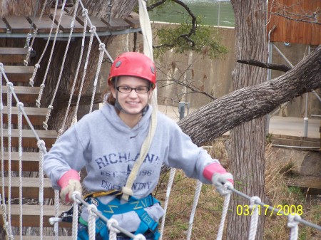 Tiffany at Cypress Valley Zip Line