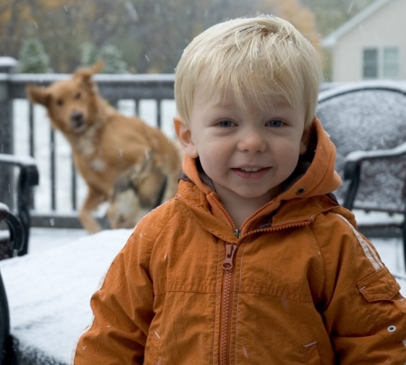 Jakob- first snow in 2007