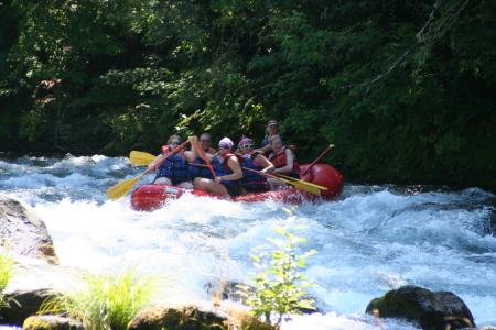 Rafting with the girls!!!