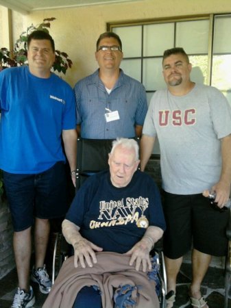 Phil, Greg, Mark with gramps