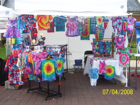 Tie-dyes I make & sell