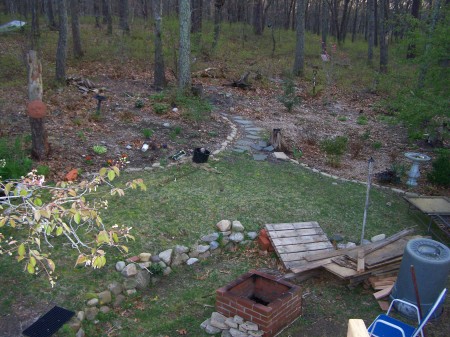 our woods w/firepit