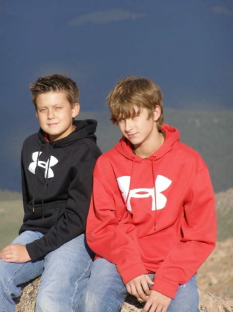 Hayden and Quinn atop Mount Evans