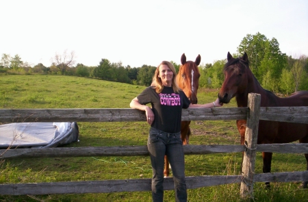 Me and a couple of our horses