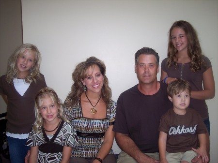 Our family ~ John is my husband, daughters Taylor, Logan, Peyton and son Landon