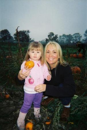 At the Pumpkin Patch with Ava