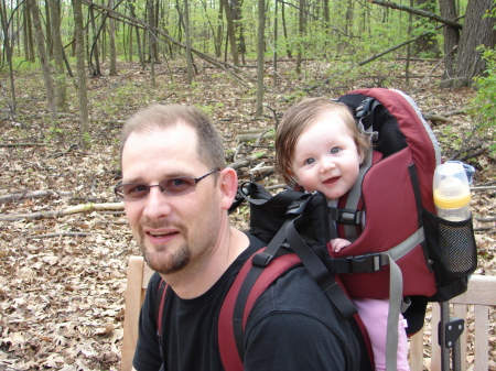 Abby and Daddy takin' a break