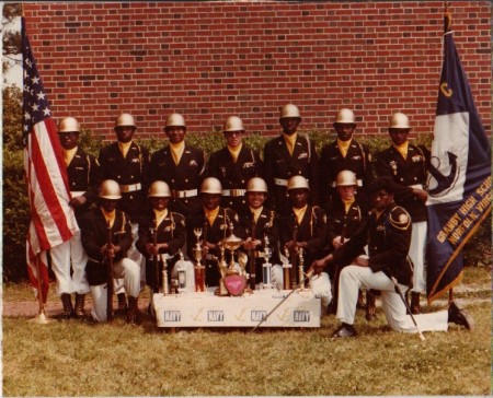 GHS NJROTC Male Drill Team (Winter Uniforms)