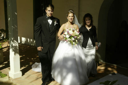 My babies walking me down the aisle