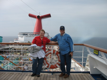 MY WIFE AND I ON CRUISE