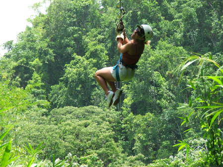 Zip line canopy tour in the jungle 2006