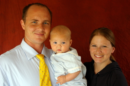 Jason and Anne Breneman with Blaise Michael