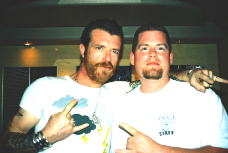 Me and Jesse from Eagles Of Deathmetal
