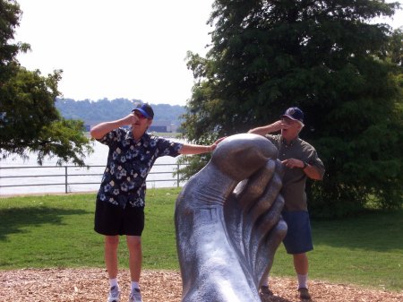 Dave Burke & I at Haynes Point 2006